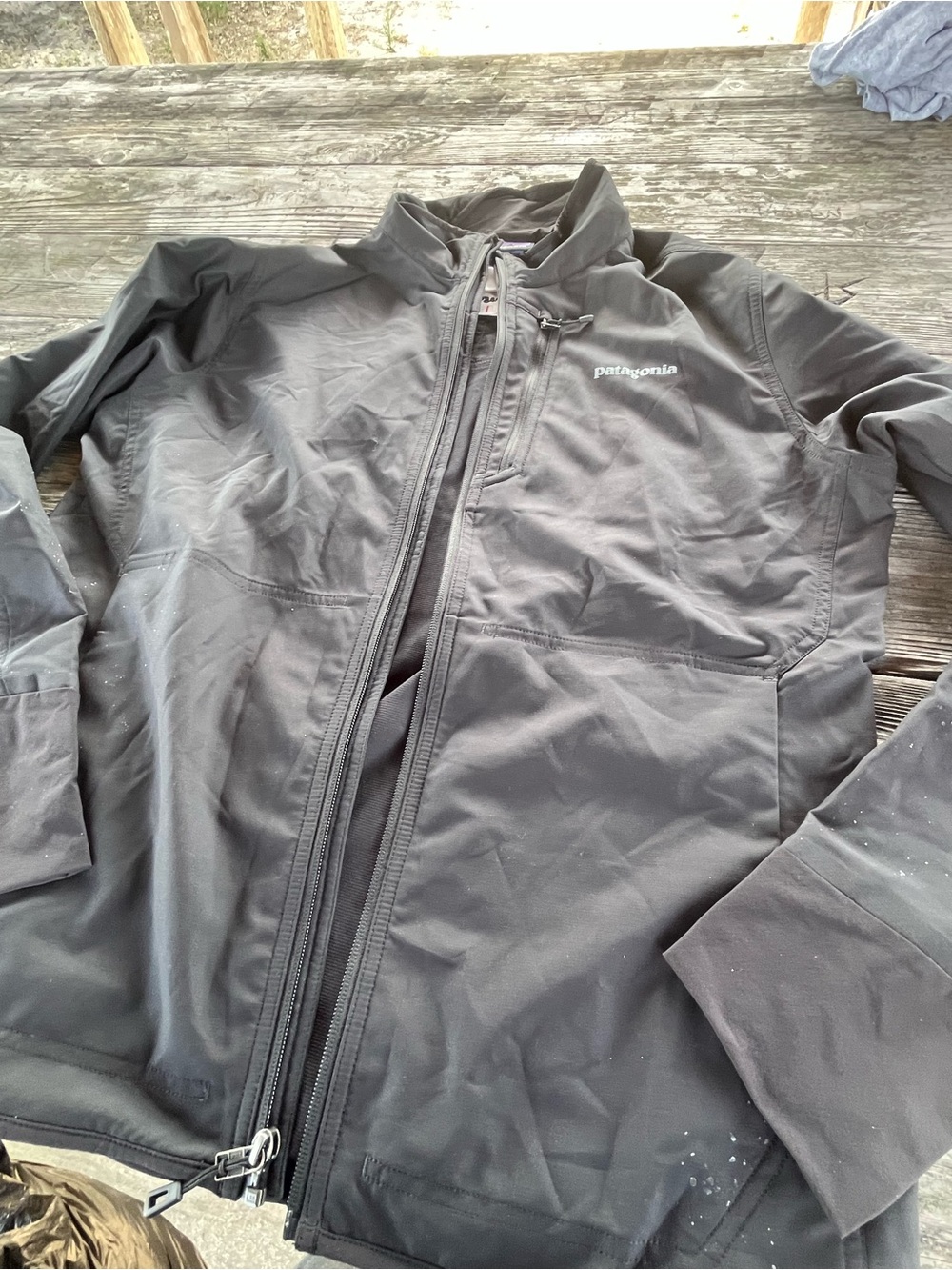 Patagonia Men's Black Softshell Jacket sz med